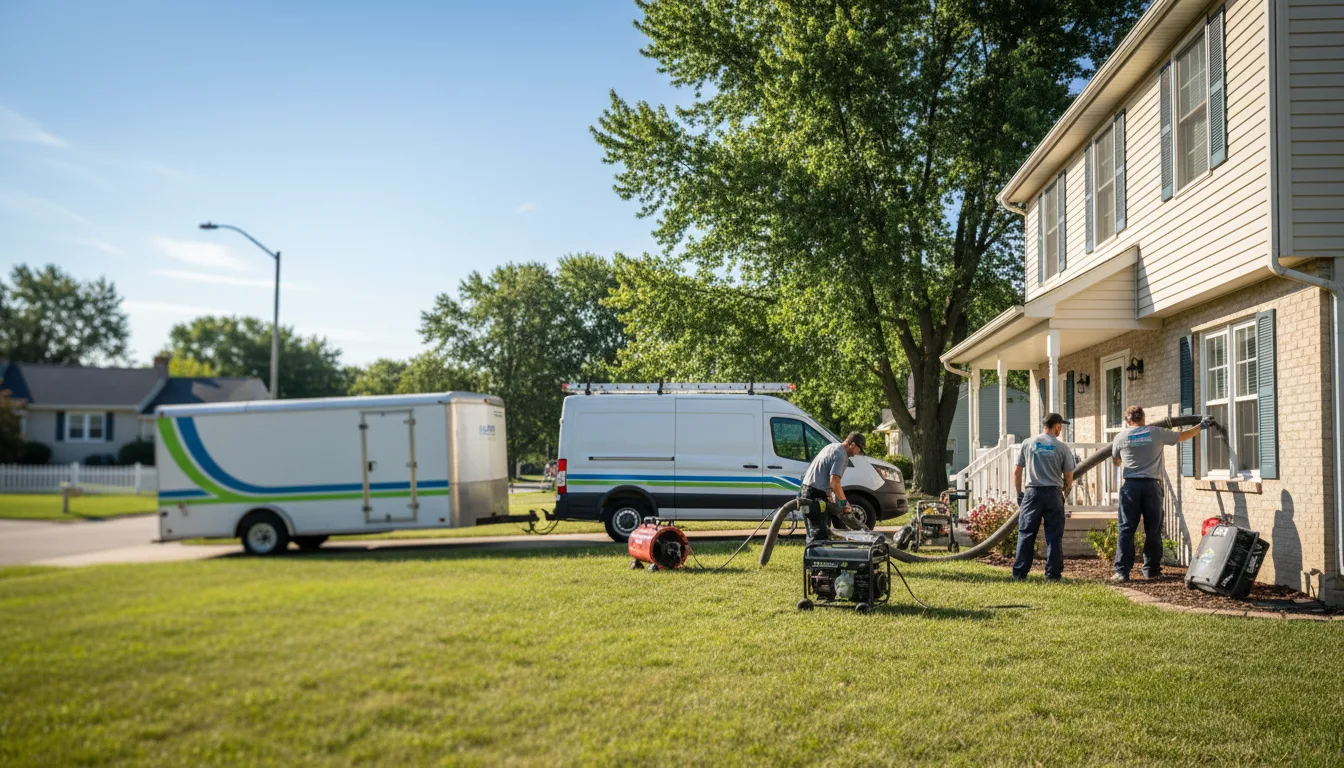 Flooded Basement Restoration And Cleanup With Repair in Wilkinson, IN near me
